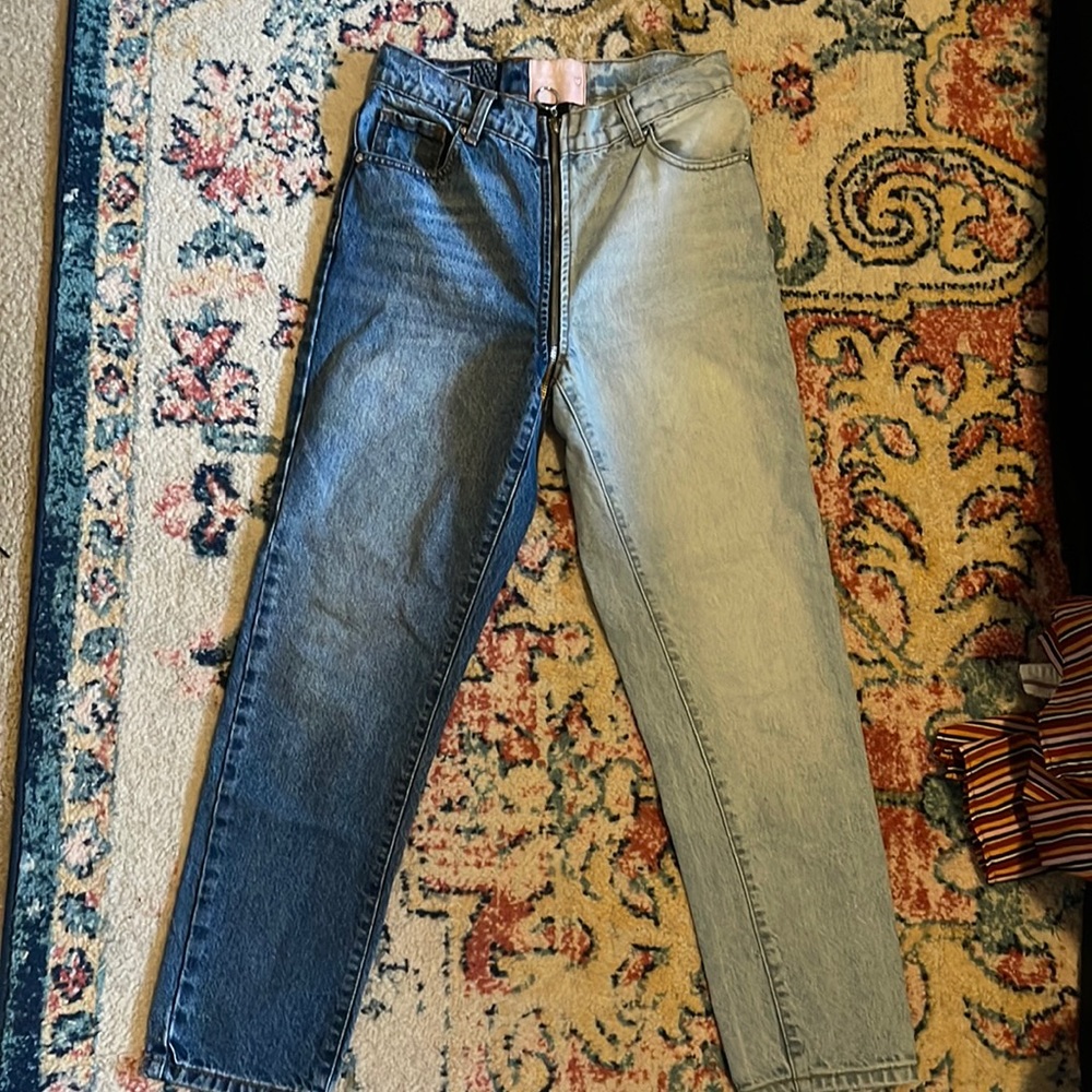 Half and half Jeans